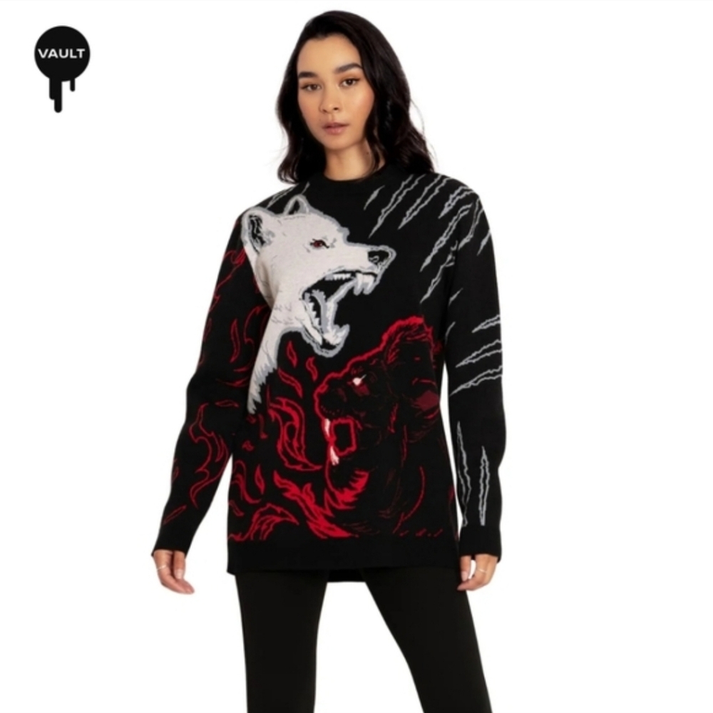 NWT RARE Game Of Thrones Stark Sweater M/L - Picture 2 of 3